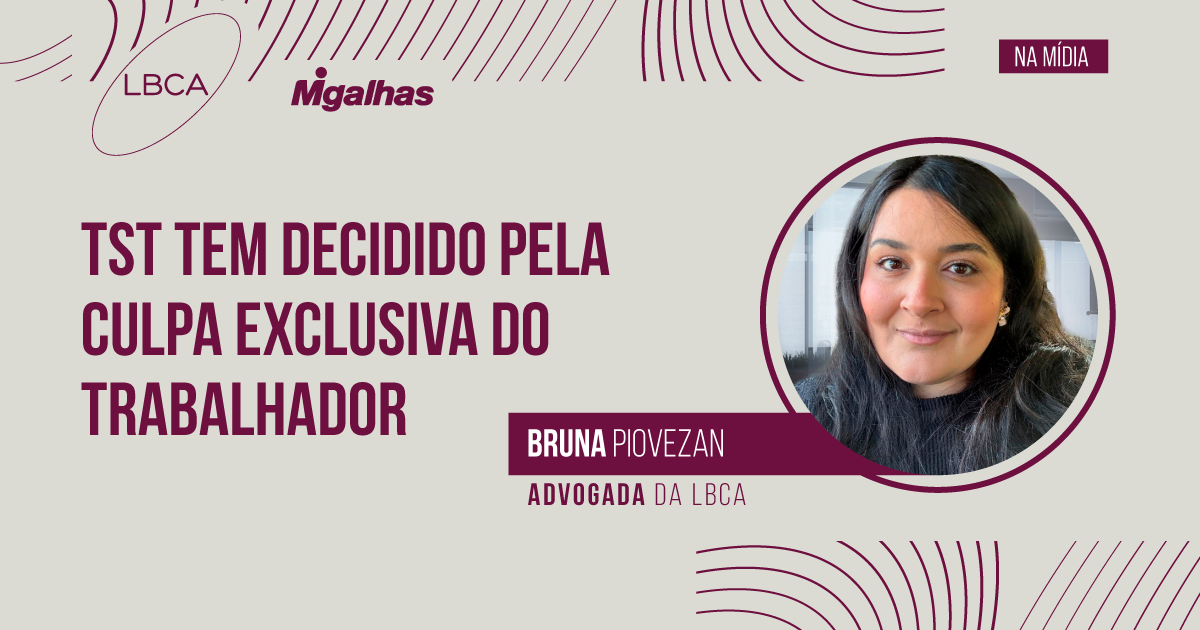 TST tem decidido pela culpa exclusiva do trabalhador