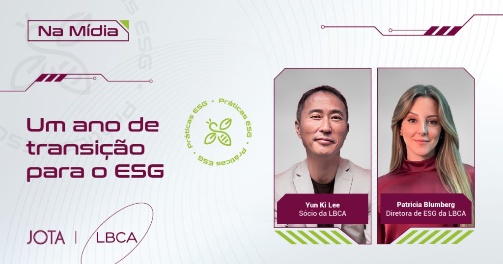 Um ano de transição para o ESG