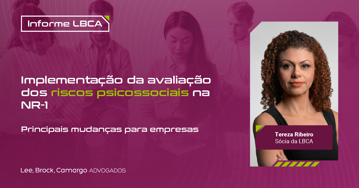 Implementação da avaliação dos riscos psicossociais na NR-1